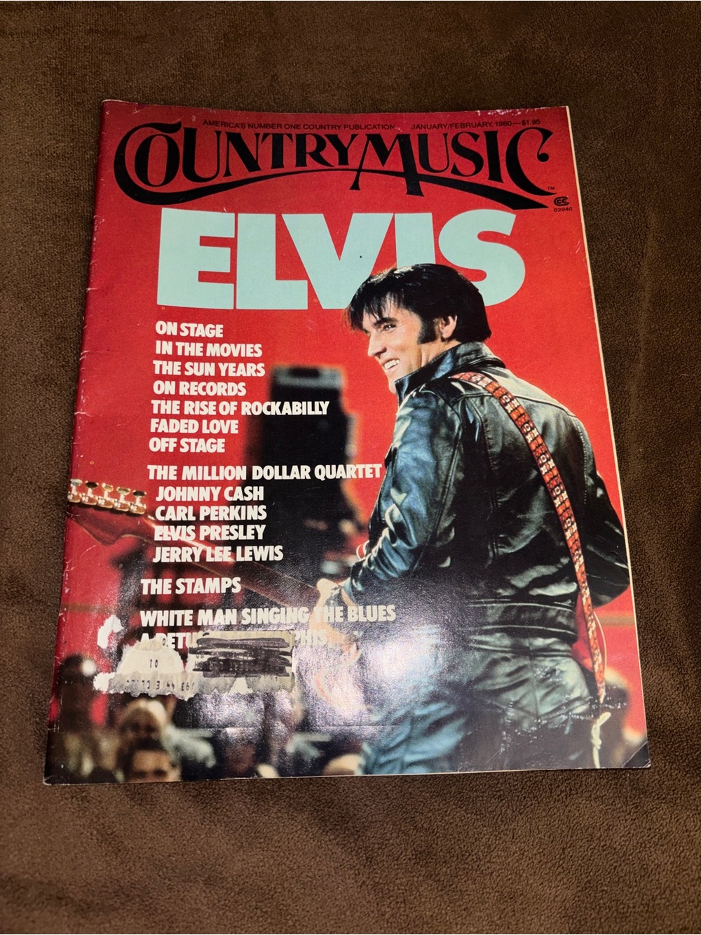 Country Music Magazine Featuring Elvis - Red Cover